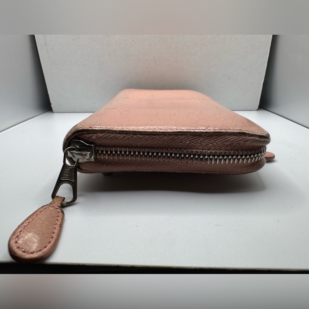 Vintage BALENCIAGA Long Wallet Leather Soft Pink - Picture 5 of 16